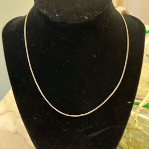16” fine silver chain